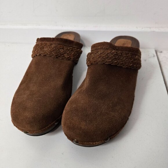 Sundance Brown Suede Mules, size 9 - Picture 3 of 11
